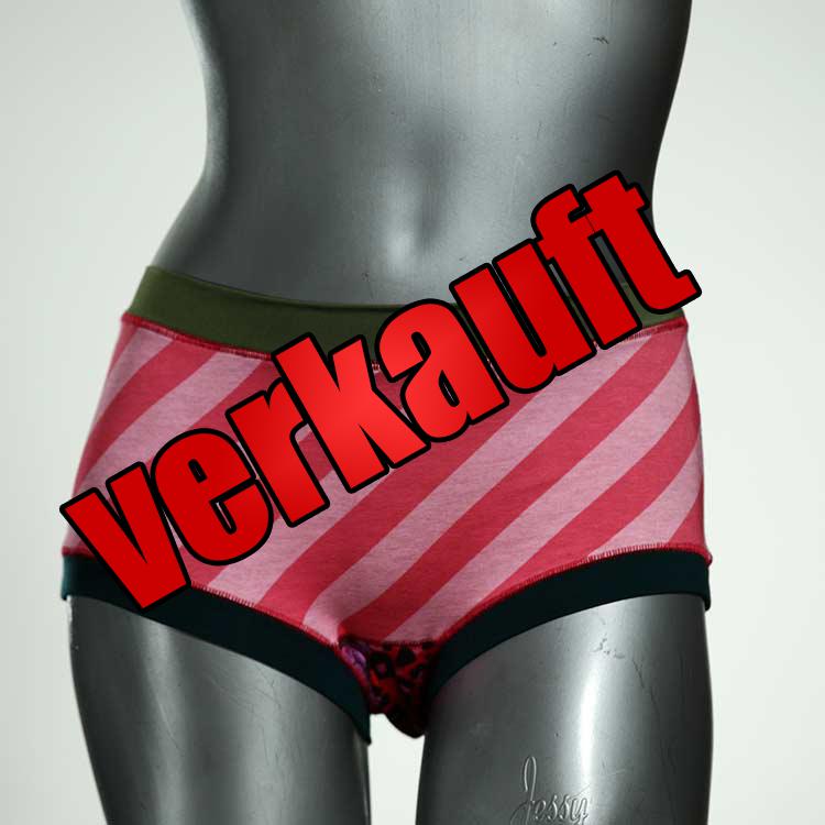 handgemachte nachhaltige günstige bunte Hotpant aus Biobaumwolle, Unterwäsche für Damen