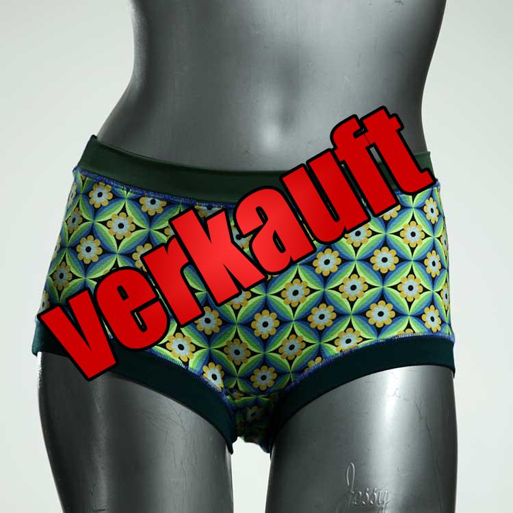 bunte schöne nachhaltige gemusterte Hotpant aus Biobaumwolle, Unterwäsche für Damen