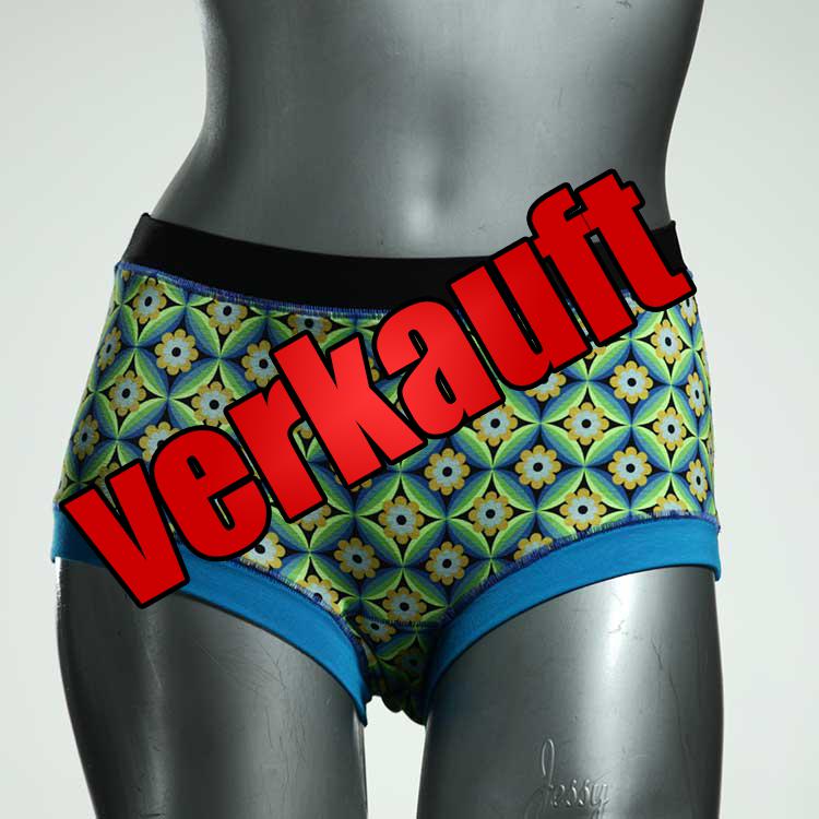 sexy bunte handgemachte farbige Hotpant aus Biobaumwolle, Unterwäsche für Damen