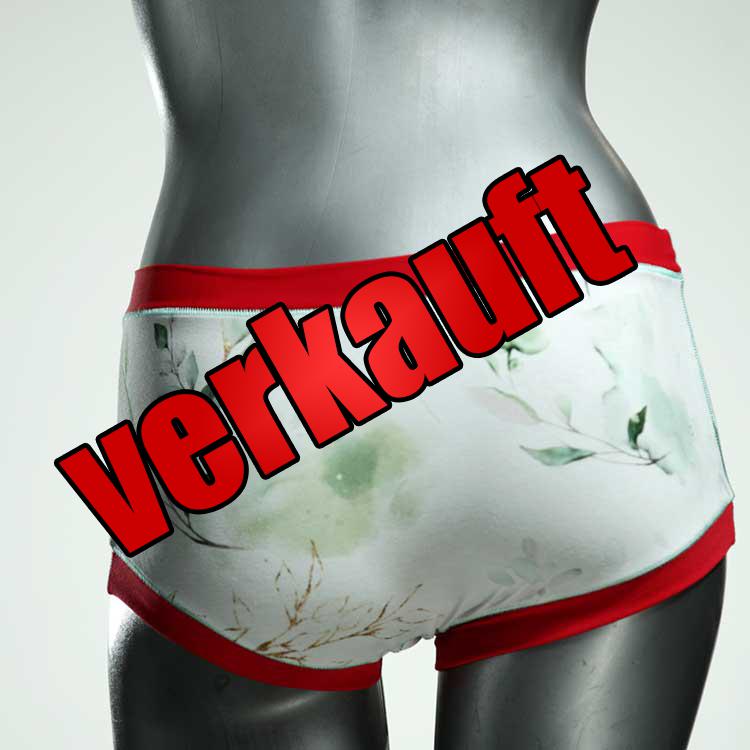 gemusterte nachhaltige ökologische bequeme Hotpant aus Biobaumwolle, Unterwäsche für Damen