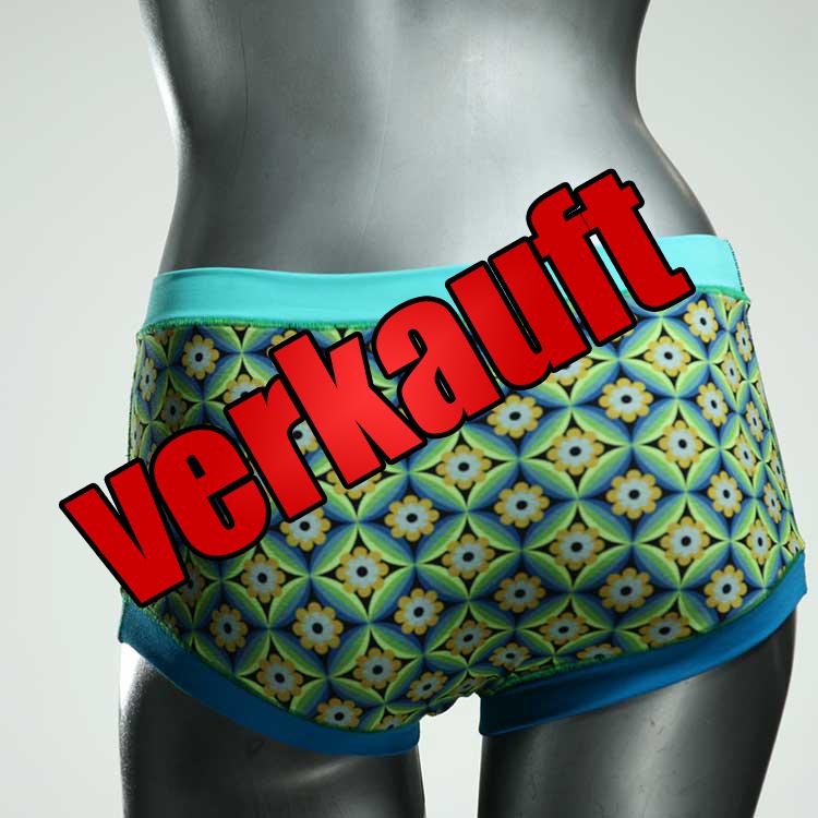 ökologische süße farbige bunte Hotpant aus Biobaumwolle, Unterwäsche für Damen