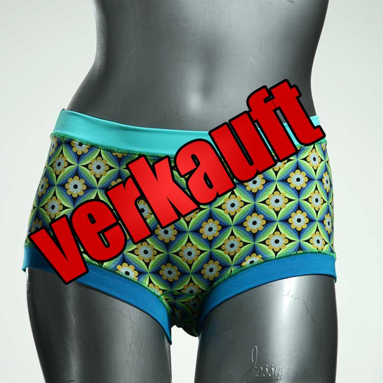 ökologische süße farbige bunte Hotpant aus Biobaumwolle, Unterwäsche für Damen
