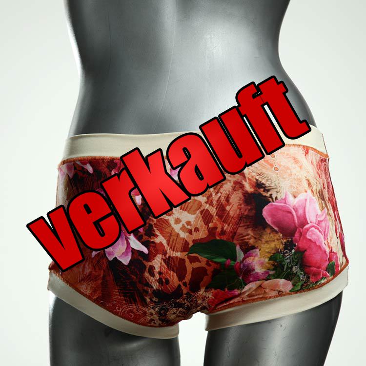 gemusterte nachhaltige attraktive ökologische Hotpant aus Biobaumwolle, Unterwäsche für Damen