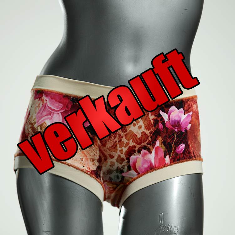 gemusterte nachhaltige attraktive ökologische Hotpant aus Biobaumwolle, Unterwäsche für Damen