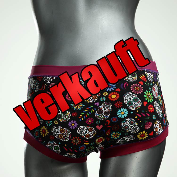 attraktive bequeme gemusterte süße Hotpant aus Biobaumwolle, Unterwäsche für Damen