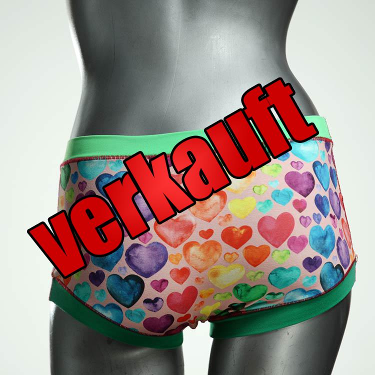 attraktive schöne bunte günstige Hotpant aus Biobaumwolle, Unterwäsche für Damen