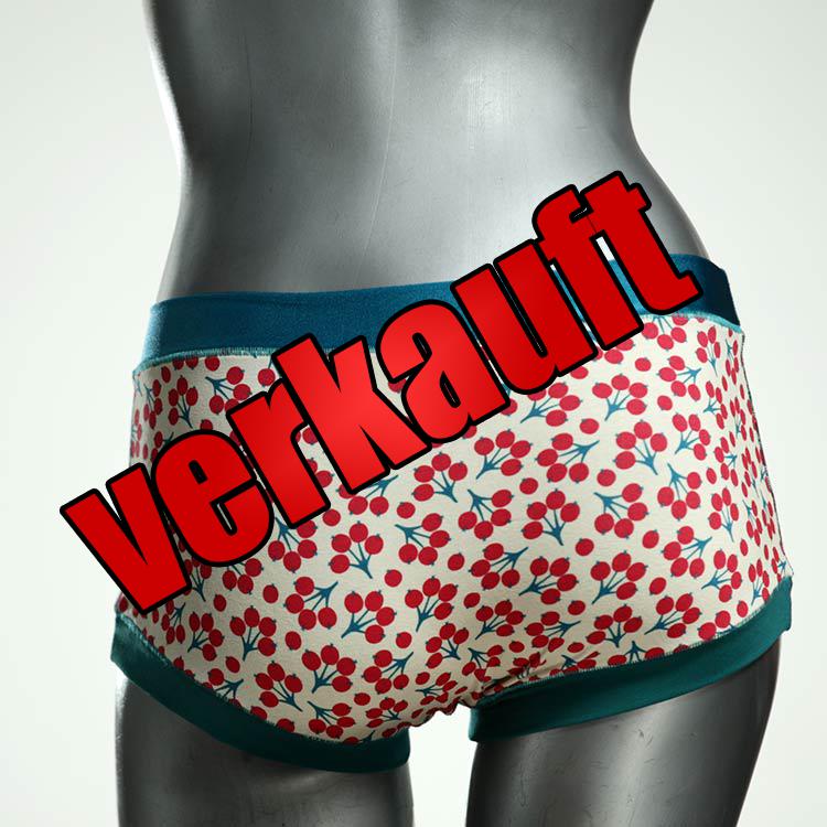 gemusterte nachhaltige handgemachte sexy Hotpant aus Biobaumwolle, Unterwäsche für Damen