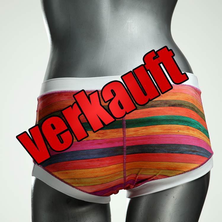 süße farbige handgemachte gemusterte Hotpant aus Biobaumwolle, Unterwäsche für Damen
