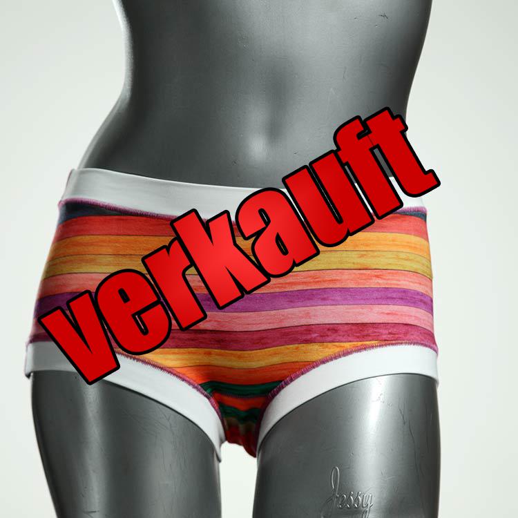 süße farbige handgemachte gemusterte Hotpant aus Biobaumwolle, Unterwäsche für Damen