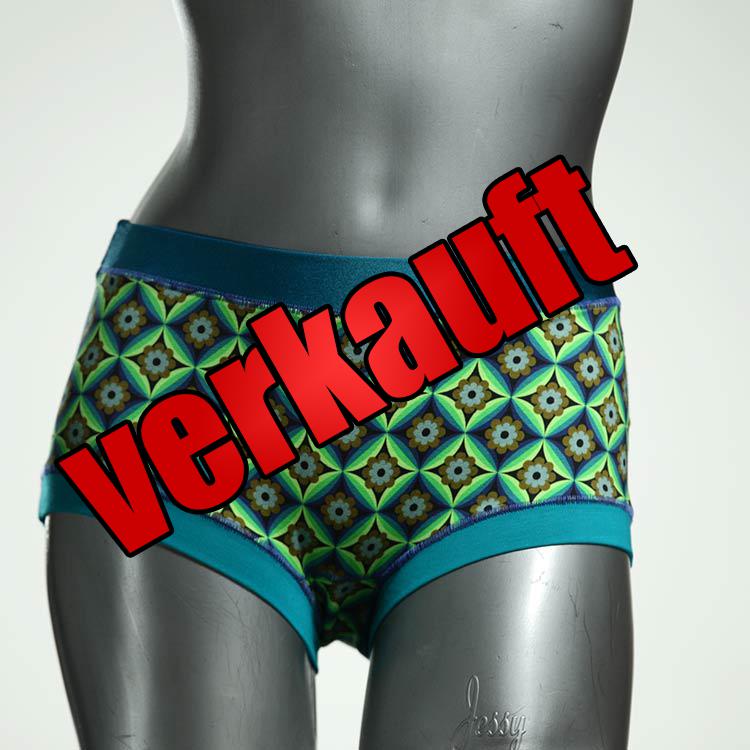 ökologische sexy bunte bequeme Hotpant aus Biobaumwolle, Unterwäsche für Damen