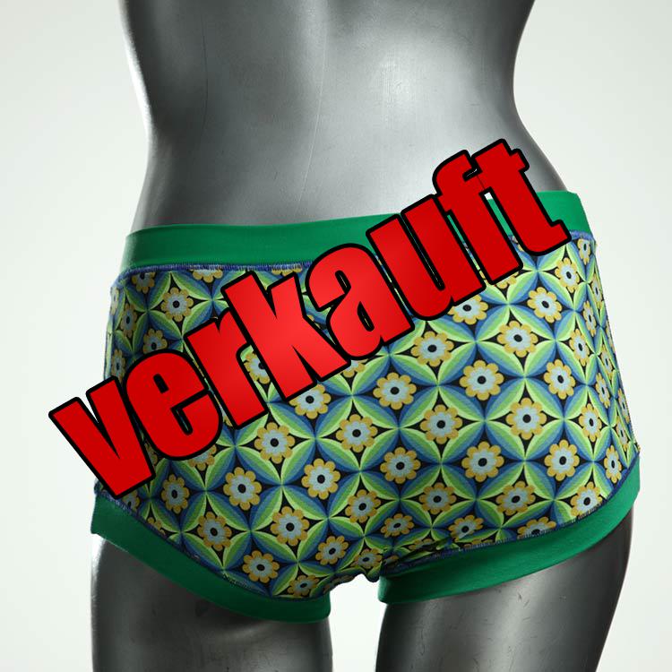 farbige nachhaltige schöne bequeme Hotpant aus Biobaumwolle, Unterwäsche für Damen