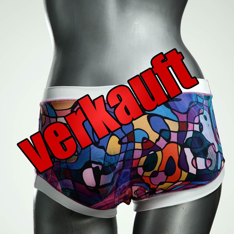 ökologische gemusterte bequeme bunte Hotpant aus Biobaumwolle, Unterwäsche für Damen