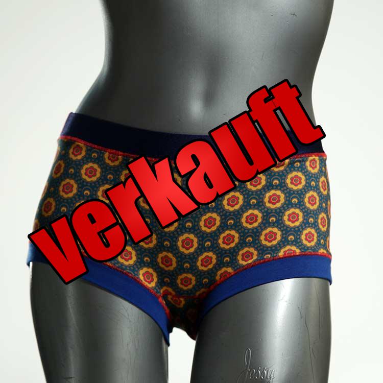 gemusterte bunte süße handgemachte Hotpant aus Biobaumwolle, Unterwäsche für Damen