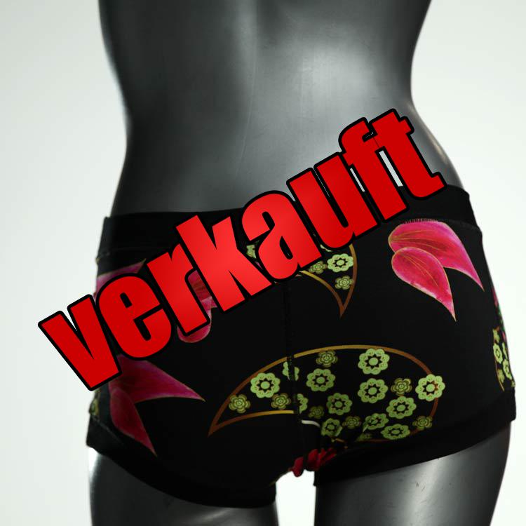 gemusterte farbige schöne attraktive Hotpant aus Biobaumwolle, Unterwäsche für Damen