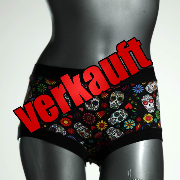 gemusterte farbige schöne attraktive Hotpant aus Biobaumwolle, Unterwäsche für Damen