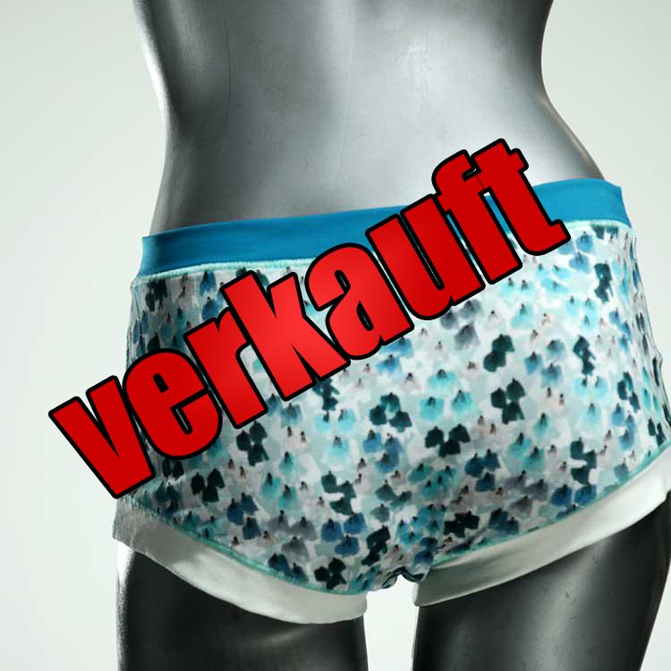 nachhaltige bunte schöne gemusterte Hotpant aus Biobaumwolle, Unterwäsche für Damen