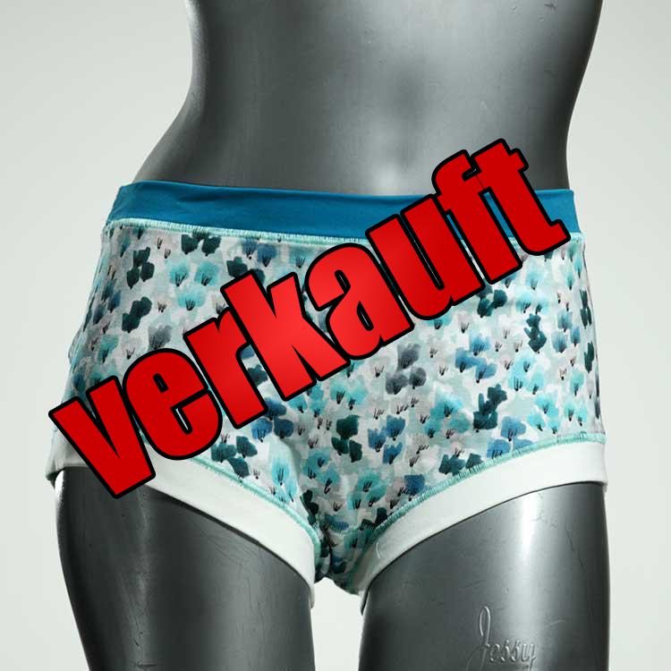 nachhaltige bunte schöne gemusterte Hotpant aus Biobaumwolle, Unterwäsche für Damen