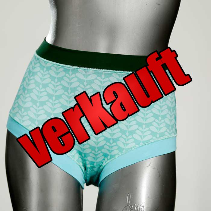 ökologische farbige gemusterte süße Hotpant aus Biobaumwolle, Unterwäsche für Damen