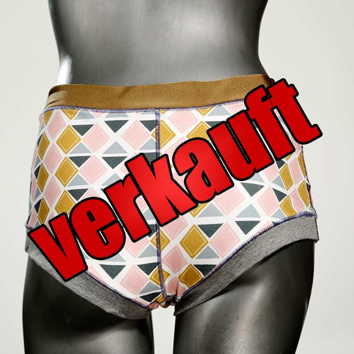 handgemachte schöne günstige bunte Hotpant aus Biobaumwolle, Unterwäsche für Damen