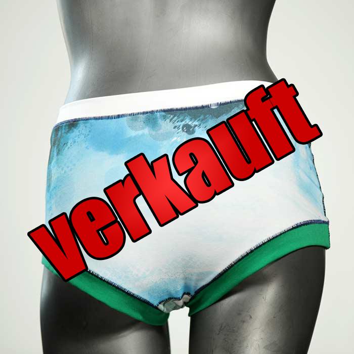 attraktive farbige ökologische gemusterte Hotpant aus Biobaumwolle, Unterwäsche für Damen