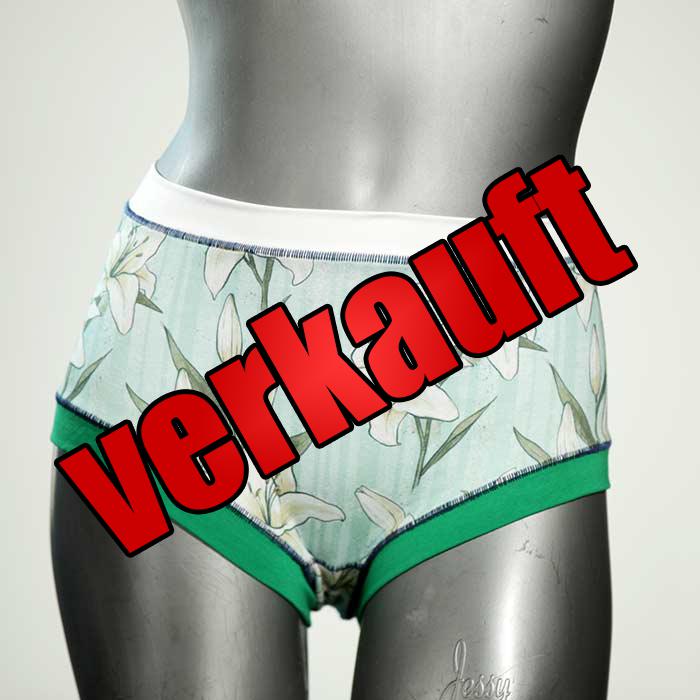 attraktive farbige ökologische gemusterte Hotpant aus Biobaumwolle, Unterwäsche für Damen