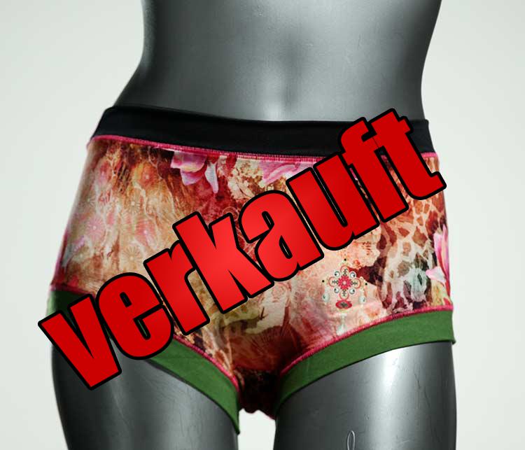 farbige bunte attraktive günstige Hotpant aus Biobaumwolle, Unterwäsche für Damen