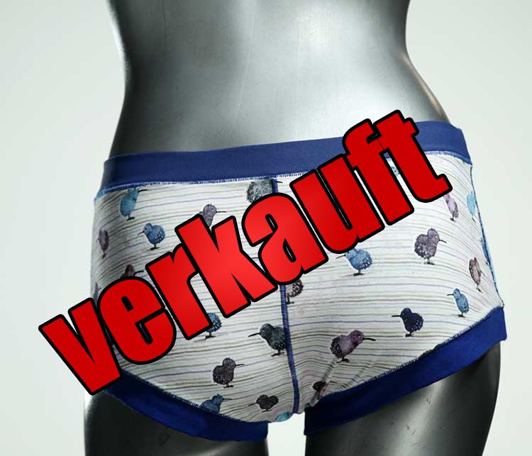 günstige bequeme bunte gemusterte Hotpant aus Biobaumwolle, Unterwäsche für Damen