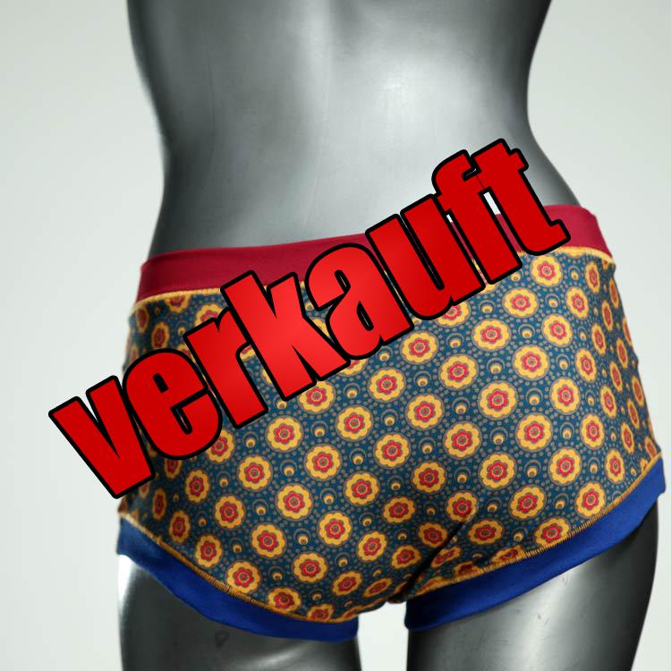 gemusterte farbige süße attraktive Hotpant aus Biobaumwolle, Unterwäsche für Damen