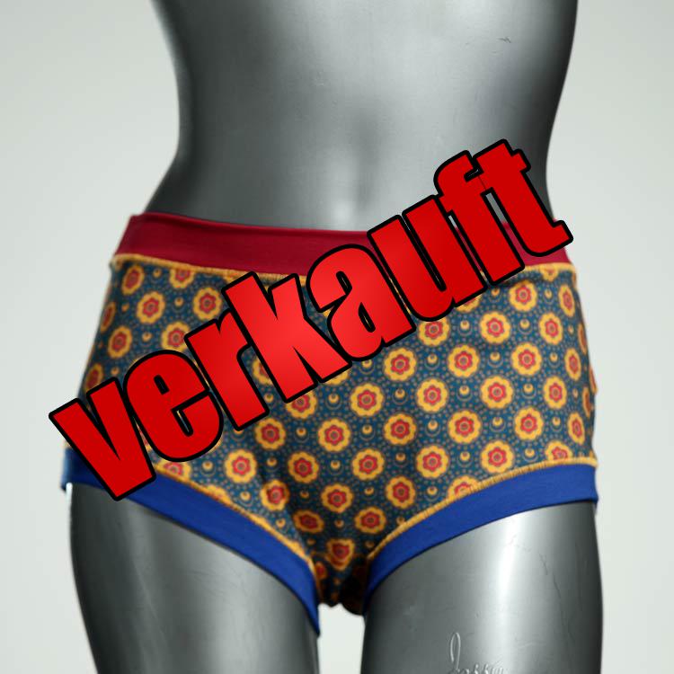 gemusterte farbige süße attraktive Hotpant aus Biobaumwolle, Unterwäsche für Damen
