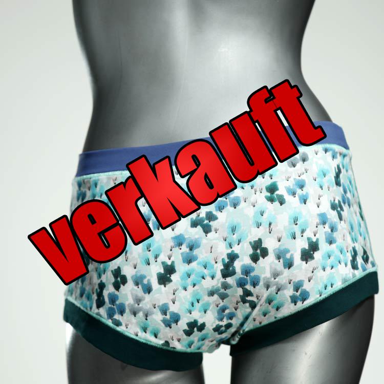 bequeme handgemachte günstige gemusterte Hotpant aus Biobaumwolle, Unterwäsche für Damen