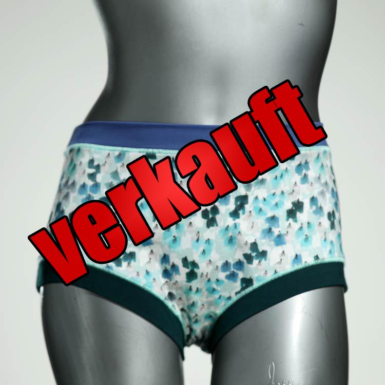 bequeme handgemachte günstige gemusterte Hotpant aus Biobaumwolle, Unterwäsche für Damen