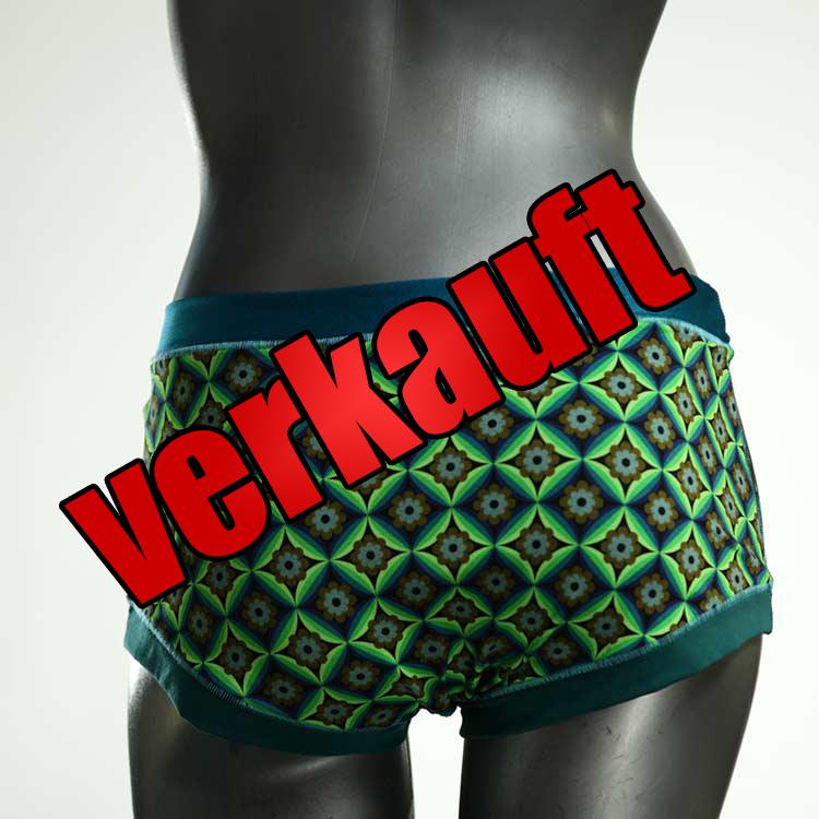 süße ökologische gemusterte farbige Hotpant aus Biobaumwolle, Unterwäsche für Damen