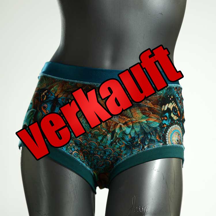 süße ökologische gemusterte farbige Hotpant aus Biobaumwolle, Unterwäsche für Damen