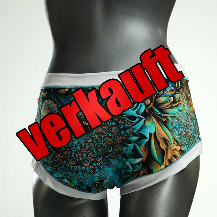 handgemachte bequeme nachhaltige farbige Hotpant aus Biobaumwolle, Unterwäsche für Damen