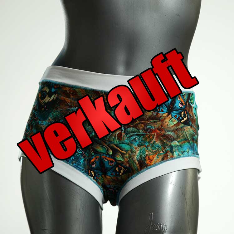 handgemachte bequeme nachhaltige farbige Hotpant aus Biobaumwolle, Unterwäsche für Damen