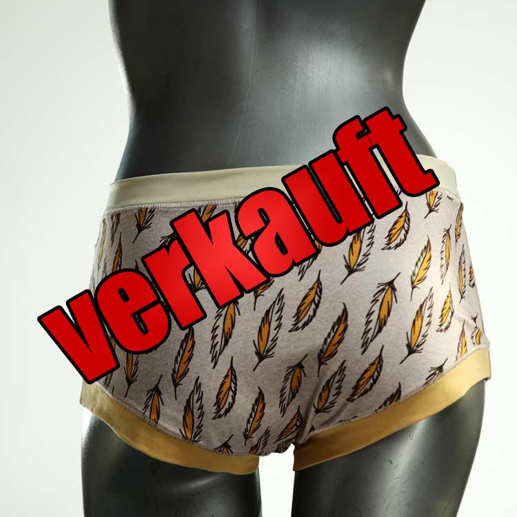 handgemachte süße bunte gemusterte Hotpant aus Biobaumwolle, Unterwäsche für Damen