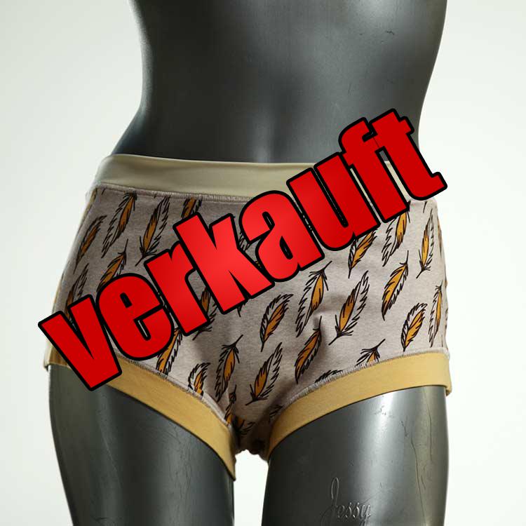 handgemachte süße bunte gemusterte Hotpant aus Biobaumwolle, Unterwäsche für Damen