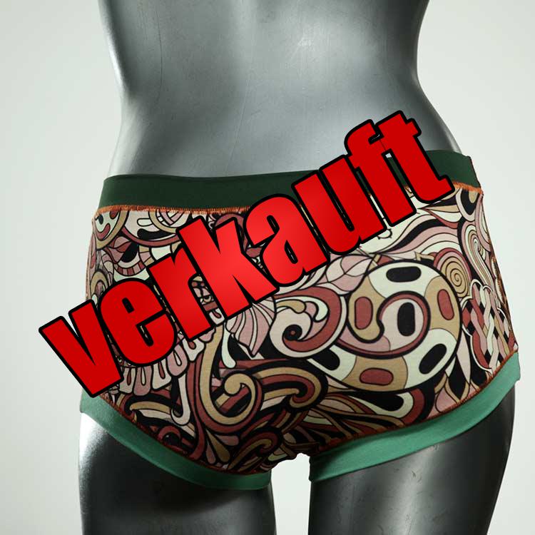 preiswerte gemusterte farbige nachhaltige Hotpant aus Biobaumwolle, Unterwäsche für Damen