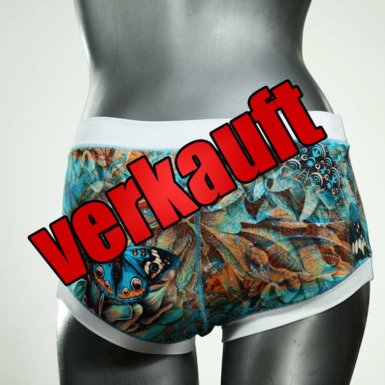 gemusterte attraktive preiswerte handgemachte Hotpant aus Biobaumwolle, Unterwäsche für Damen