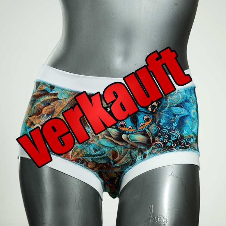 gemusterte attraktive preiswerte handgemachte Hotpant aus Biobaumwolle, Unterwäsche für Damen