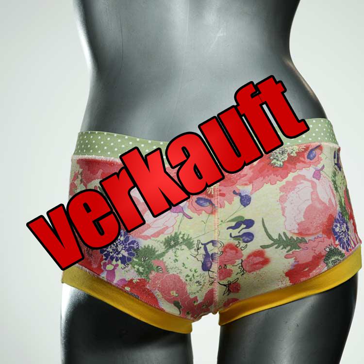 handgemachte bequeme schöne bunte Hotpant aus Biobaumwolle, Unterwäsche für Damen