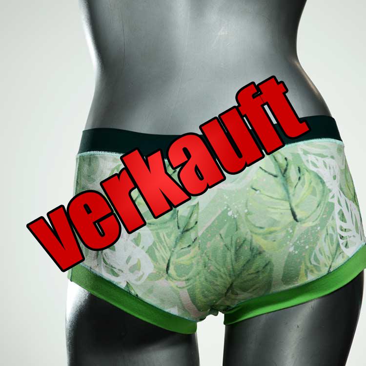 farbige attraktive süße gemusterte Hotpant aus Biobaumwolle, Unterwäsche für Damen
