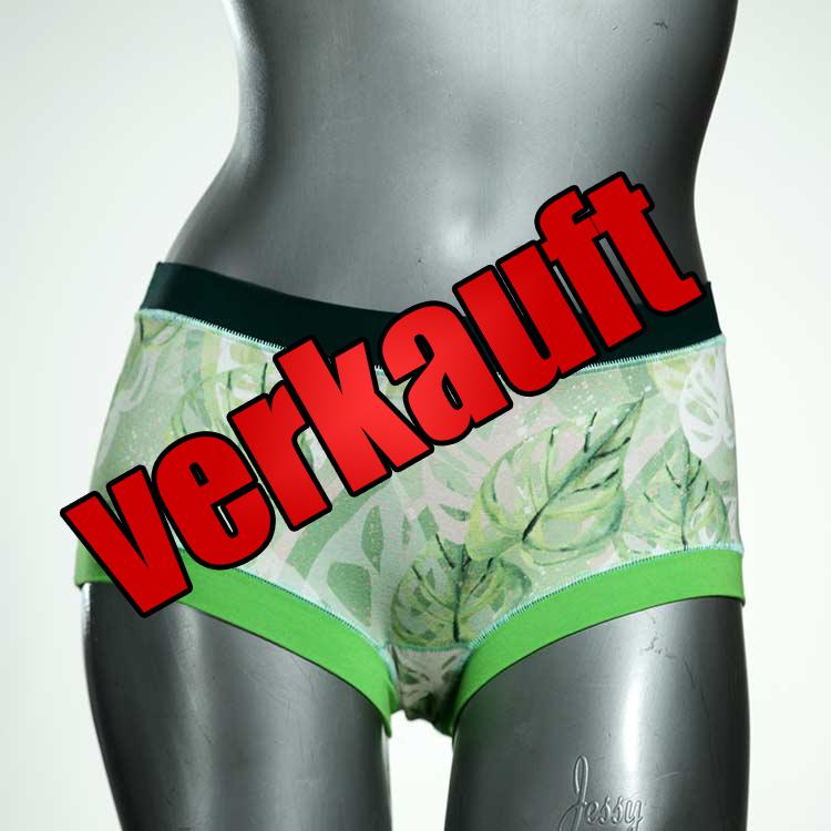 farbige attraktive süße gemusterte Hotpant aus Biobaumwolle, Unterwäsche für Damen