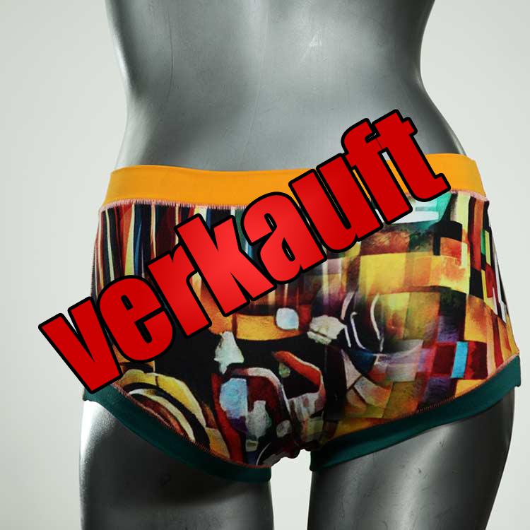 gemusterte bunte nachhaltige schöne Hotpant aus Biobaumwolle, Unterwäsche für Damen