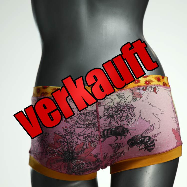 nachhaltige sexy ökologische bunte Hotpant aus Biobaumwolle, Unterwäsche für Damen