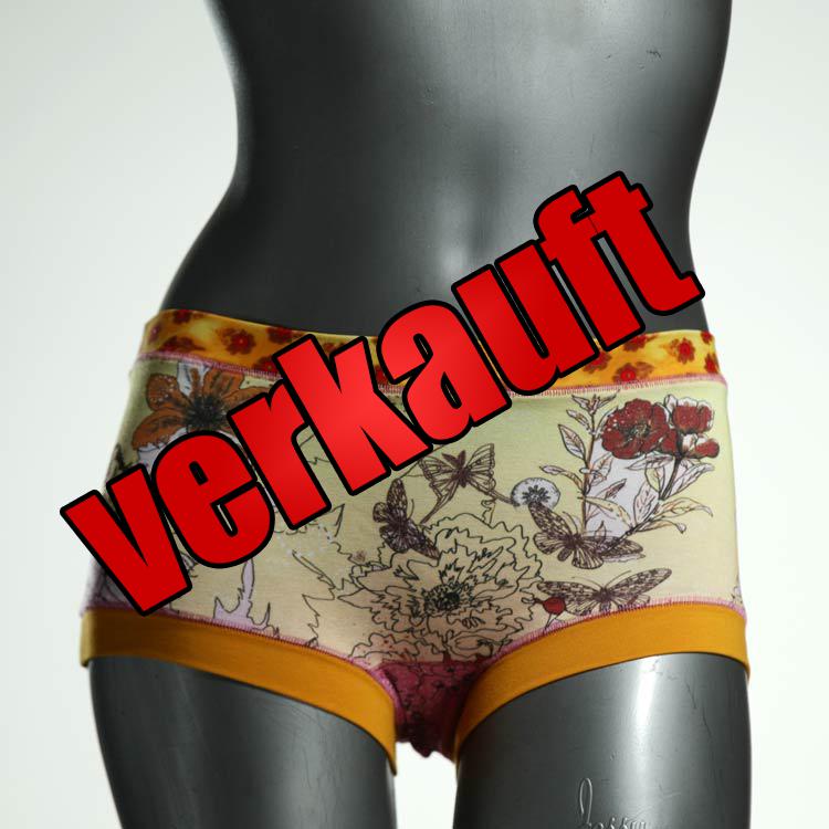 nachhaltige sexy ökologische bunte Hotpant aus Biobaumwolle, Unterwäsche für Damen