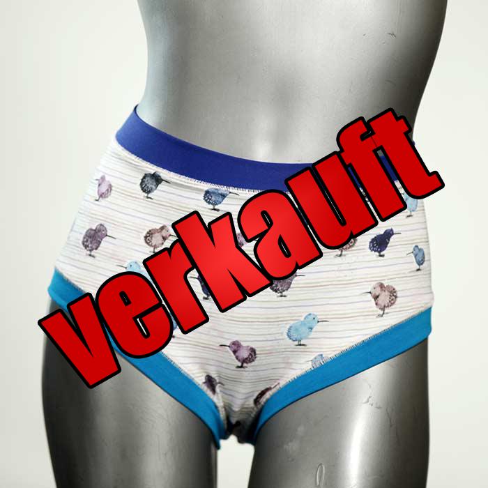 bequeme ökologische gemusterte schöne Hotpant aus Biobaumwolle, Unterwäsche für Damen