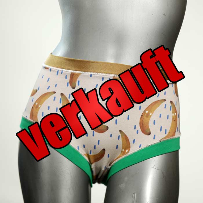 gemusterte nachhaltige attraktive ökologische Hotpant aus Biobaumwolle, Unterwäsche für Damen