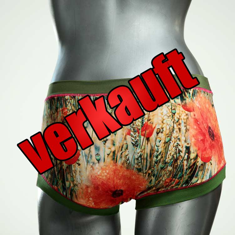 farbige bunte attraktive süße Hotpant aus Biobaumwolle, Unterwäsche für Damen