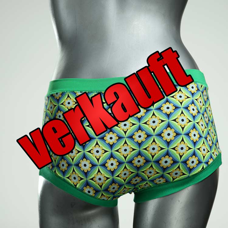 preiswerte bunte gemusterte sexy Hotpant aus Biobaumwolle, Unterwäsche für Damen
